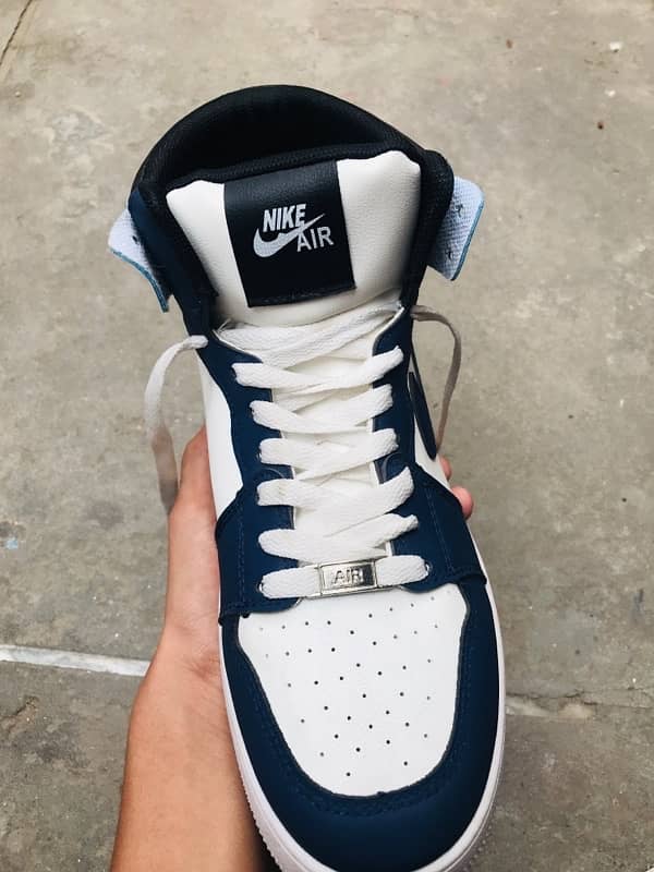 Nike air jordan 1 Hightops blue and white 6