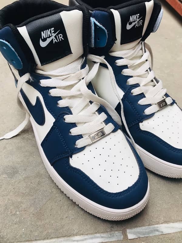 Nike air jordan 1 Hightops blue and white 8