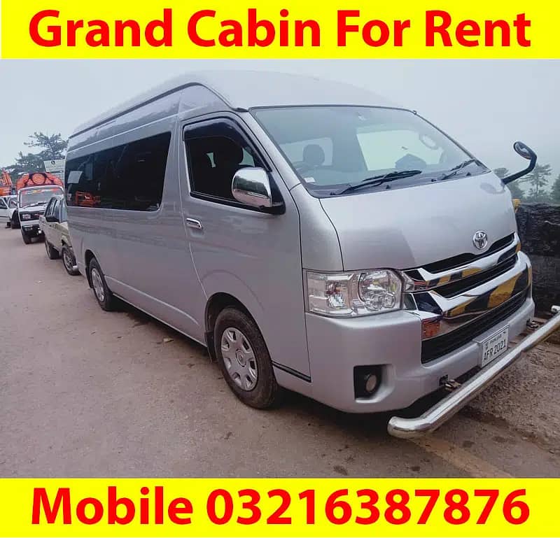 Honda BRV On Rent / Book Toyota Hiace Grand Cabin For Tour / Coaster 1