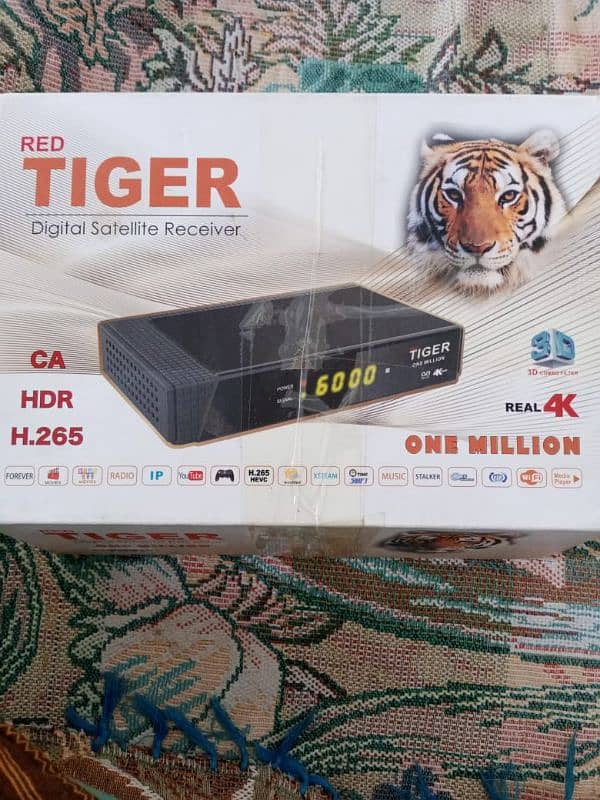 Red Tiger One Million 4K Ultra HD Receiver 0