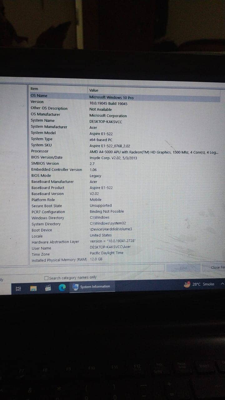 Acer laptop AMD 5th Generation 12 GB RAM for sale 6