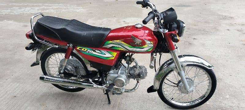 Honda CD70 model 2023 Rawalpindi number 03341511728 4