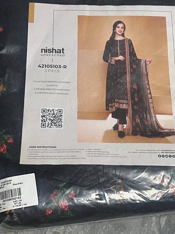 on discounted price, original nishat khadar 3 pc for sale 1