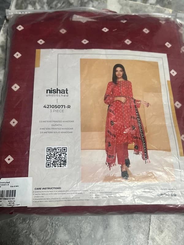 on discounted price, original nishat khadar 3 pc for sale 4