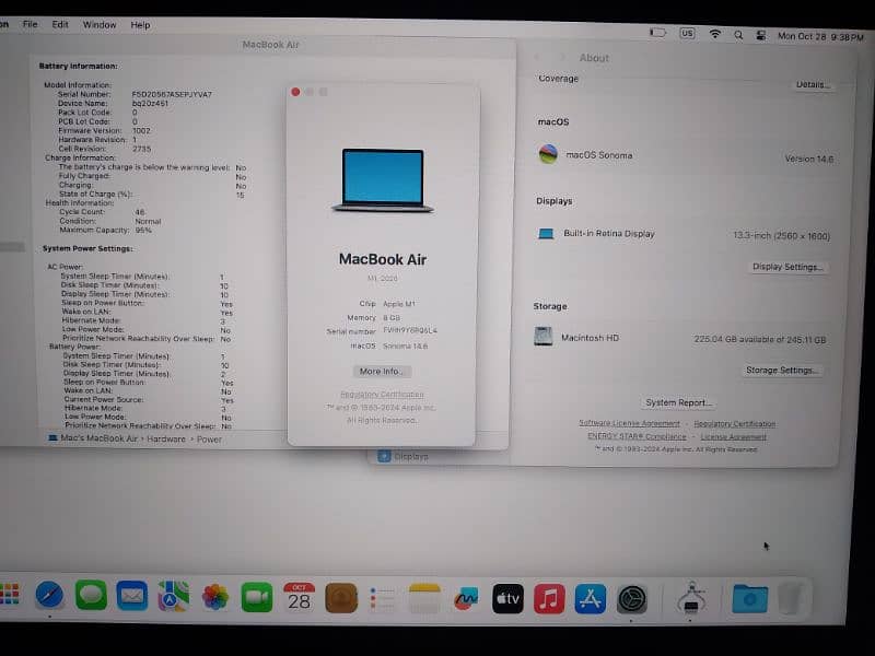 Macbook Air M1, (8/256) Almost New 1