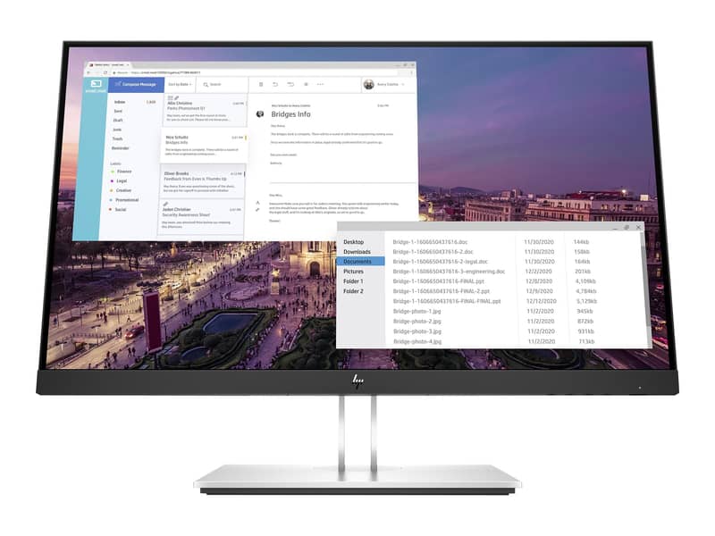 HP E243 24-inch IPS Monitor full hd used a plus 0