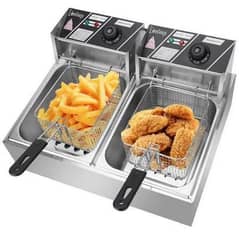 Electric fryer China 5L+5L oil Capacity SB Kitchen Engineering