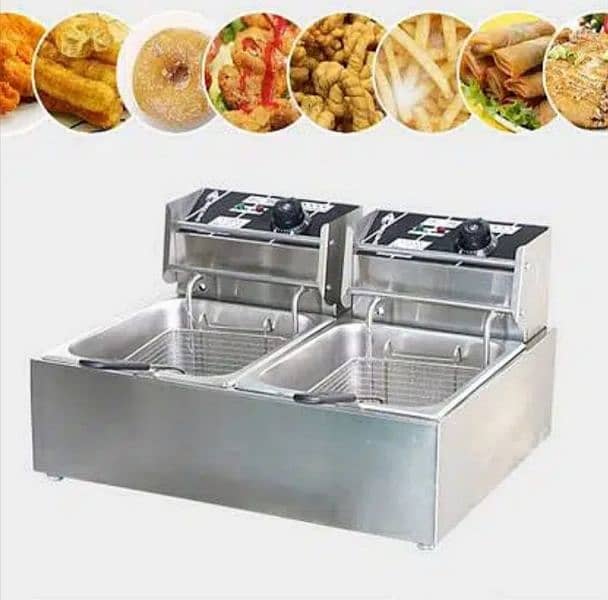 Electric fryer China 5L+5L oil Capacity SB Kitchen Engineering 2