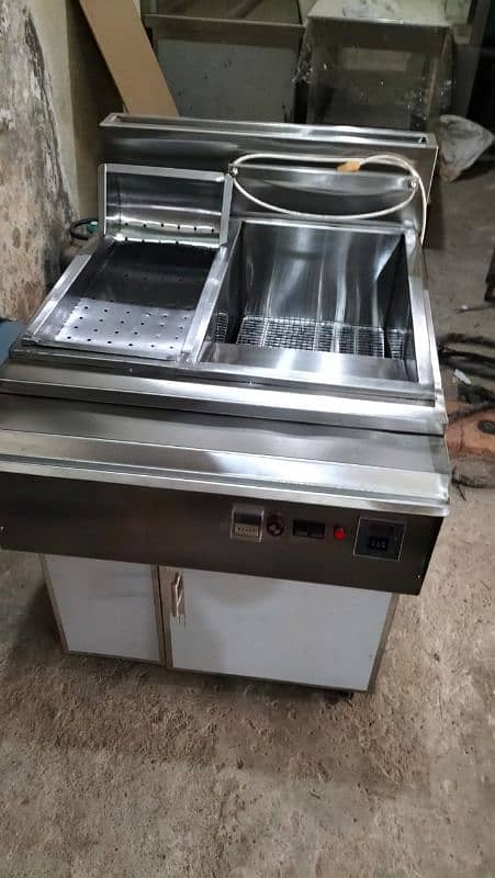 Electric fryer China 5L+5L oil Capacity SB Kitchen Engineering 16