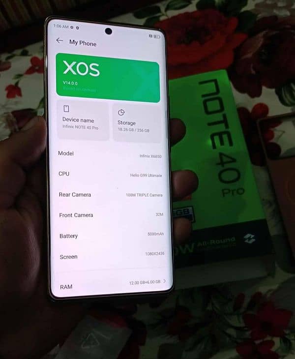 Infinix note 40 pro 9months warranty 0