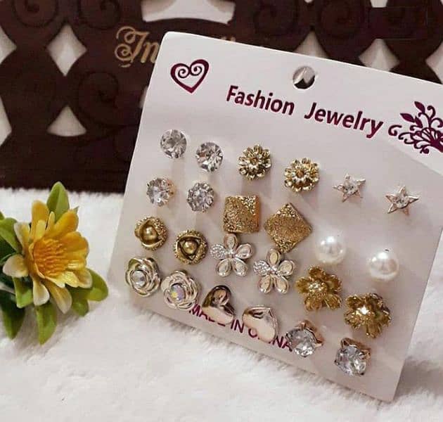 studs for girls 12Pcs 2