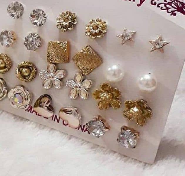 studs for girls 12Pcs 3