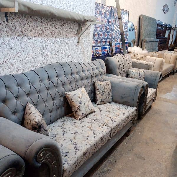 Big sacle 5.6. 7 seater sofa set important fabric  03356184581 6