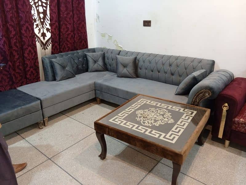 Big sacle 5.6. 7 seater sofa set important fabric  03356184581 16