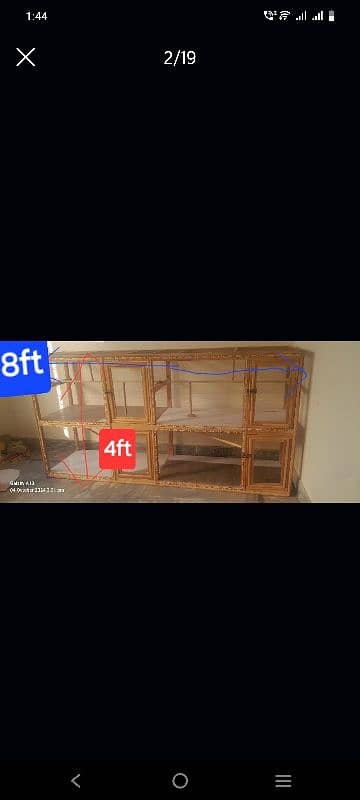 cage for all birds pure diar wood 1