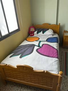 Two Single bed with mattress