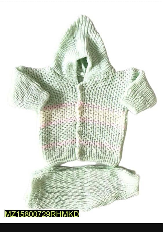 2Pcs New Born Baby Stitched Hoodies And Trousers Girls&Boys 2