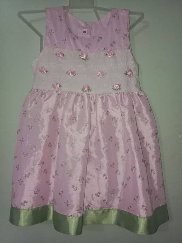 Sunshine Fashion Girls Frock Pink Color 0