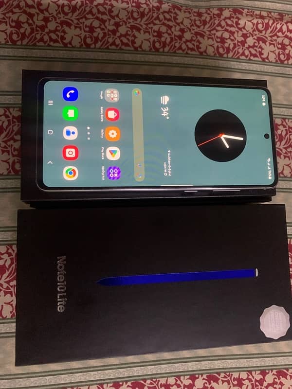 Samsung note 10 lite dual approved with box 0