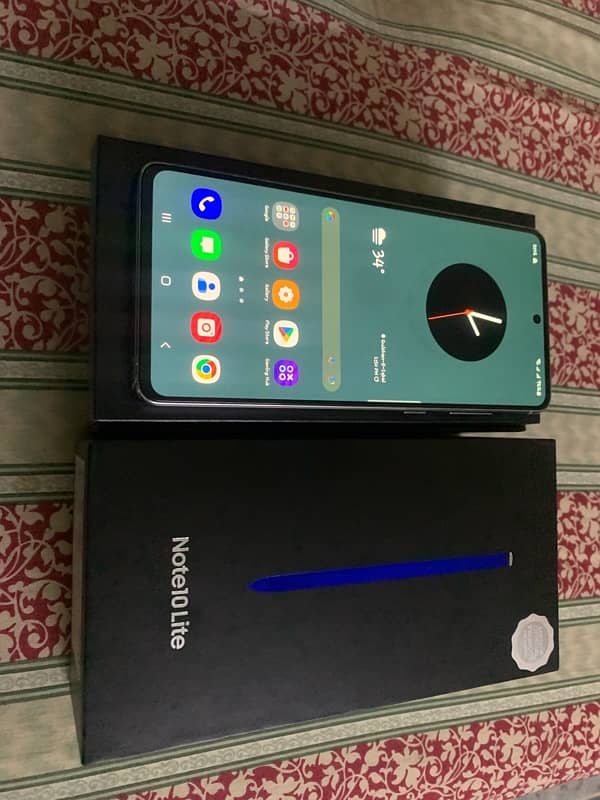 Samsung note 10 lite dual approved with box 1