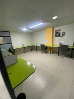 furnish Office for rent in DHA for (Call center + Software house + Marketing office and other setup as you want) 0