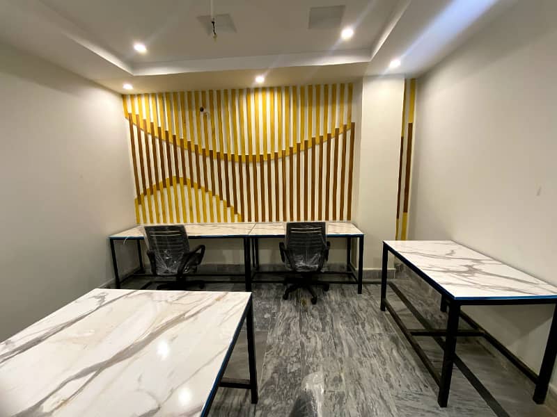 furnish Office for rent in johar town for (Call center + Software house + Marketing office and other setup as you want) 2