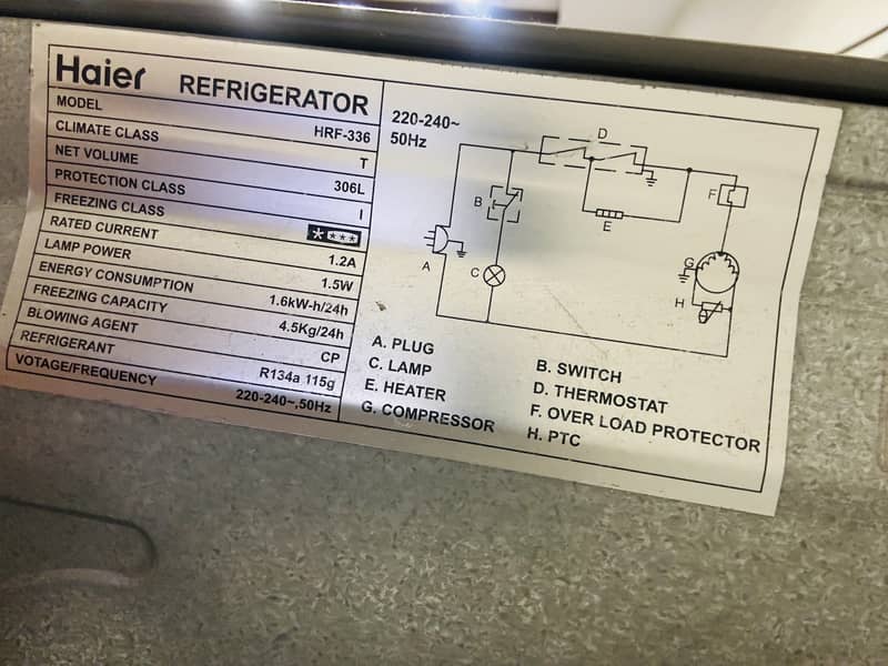 Haier refrigerator 9