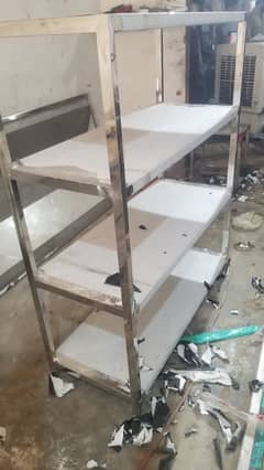 Stainless Steel shelf table