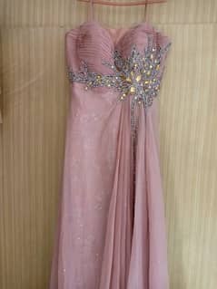 western tail maxi gown