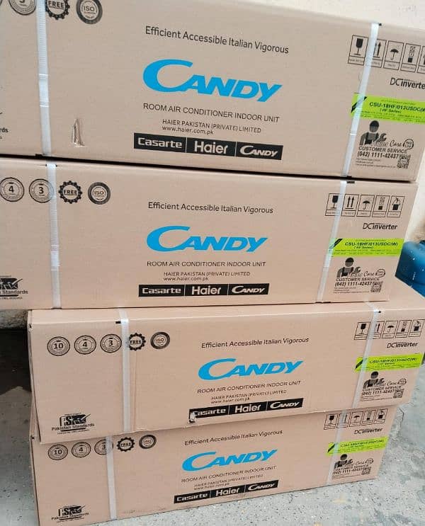 Candy by Haier 1 Ton new Model 2024 DC inverter heat and cool 1