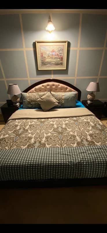 Sheesham wood bed set 1