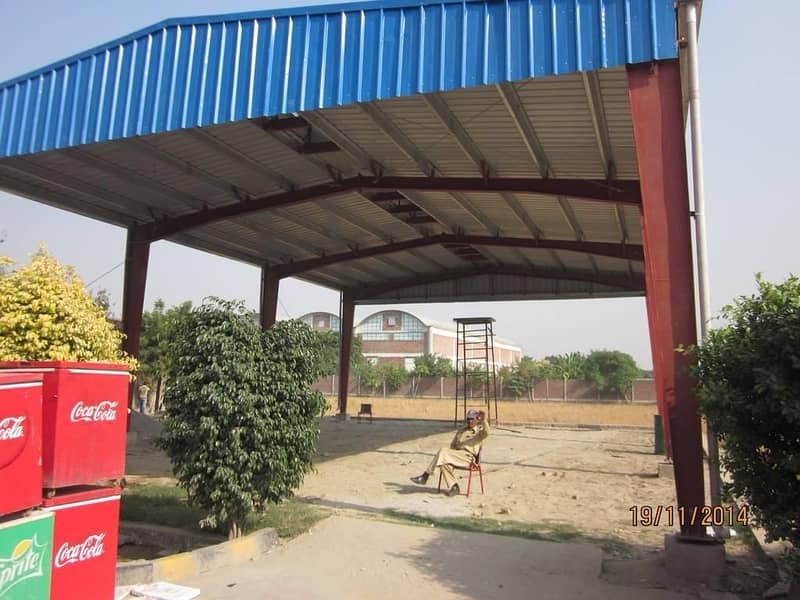 Dairy farm parking sheds big steel structure tensile shed 1