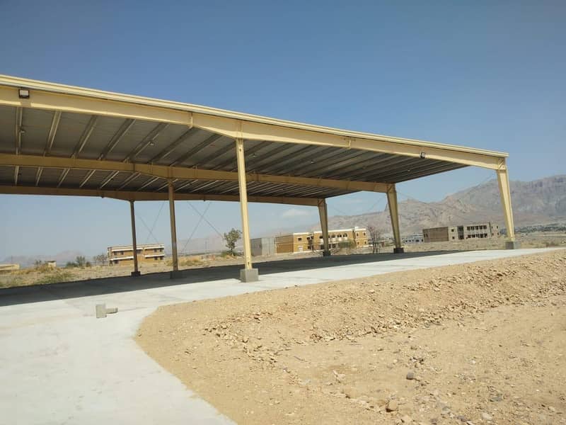 Dairy farm parking sheds big steel structure tensile shed 3