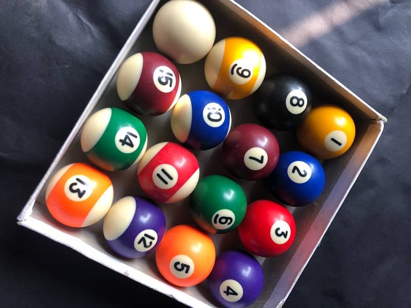 Billiard ball set of 16 pool balls 1