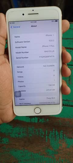 I phone 7 plus PTA  256 GB 0