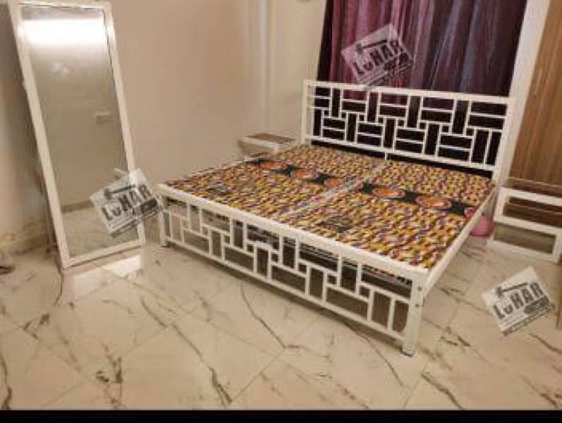 iron and steel bed available 7