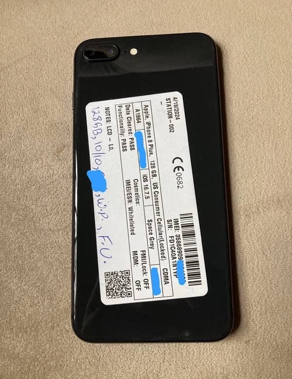 iPhone 8 Plus 128GB Non PTA Factory Unlock 0