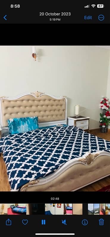 white wooden bed set 9