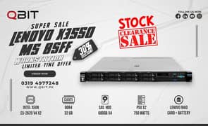 Lenovo x3550 M5 8SFF Server Dual Xeon 32GB RAM 600GB SAS Lenovo RAID