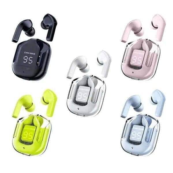 Price: 1250/- (Free Delivery) Air39 Transparent Bluetooth 5.3 Earbuds! 1