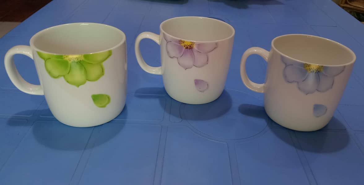 set of 22 cups / Ceramic plastic large plates 50 / for sale 0