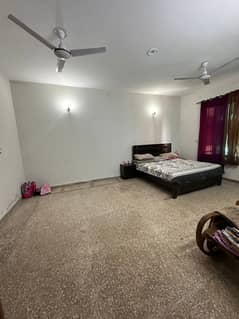 Portion for rent 3bed TV lounge darwing room 3bath kitchen Pani bijli gas miter seprat car parking location extension 0