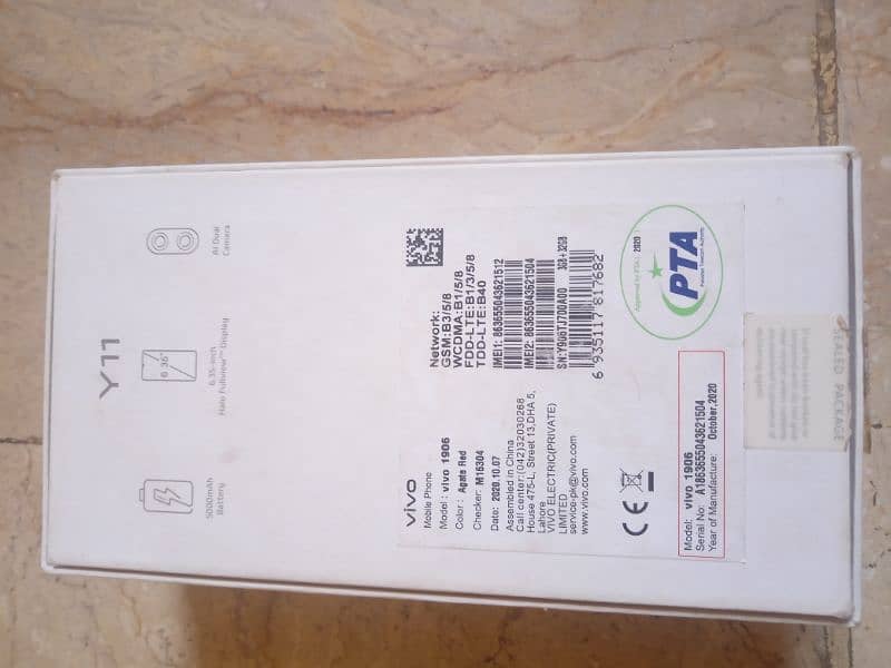 vivo y11 with box pta approved all ok urgent sale 2