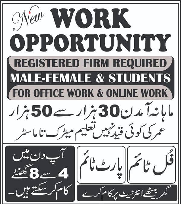 Part-time and fulltime job available 0