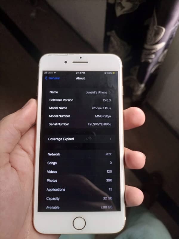 IPHONE 7PLUS 32gb Pta approve with box 2