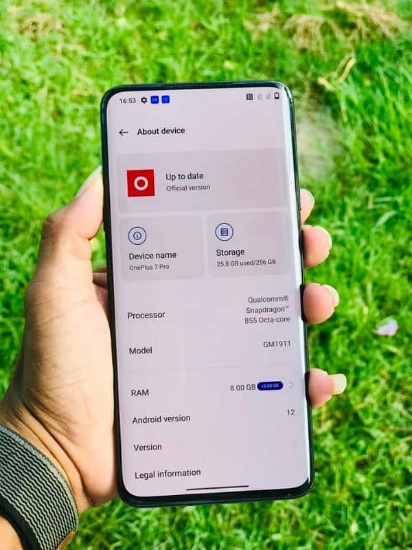 OnePlus 7 pro 8 GB RAM 256 GB storage PTA 0325=066=9021 1