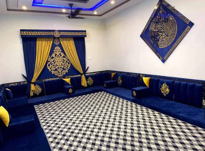 Arabic Majlis Sofa /Arbi Majlis | Saudi Majlis | Hujra Bethak | Sofa 7