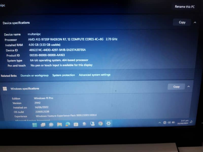 laptop Lenovo IdeaPad A12 Radeon 7th Gen 5