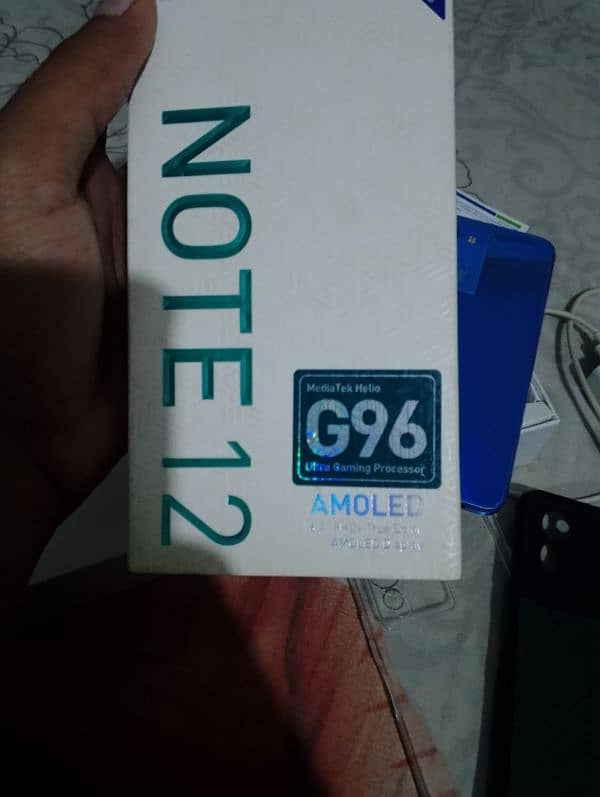 Infinix note 12 8/128 with original box charge,03271060622 14