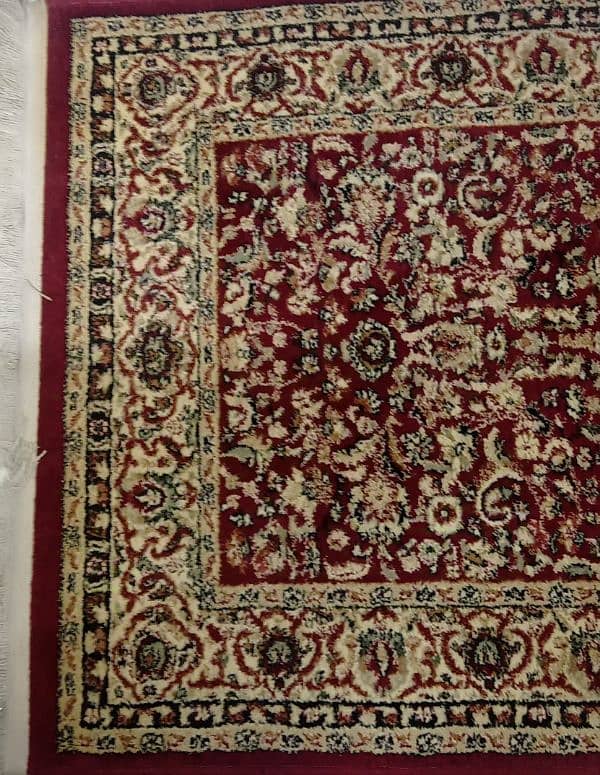 Maroon and Beige Rug 4